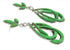 Southwest Sterling Silver Gaspeite Post Earrings OS60821